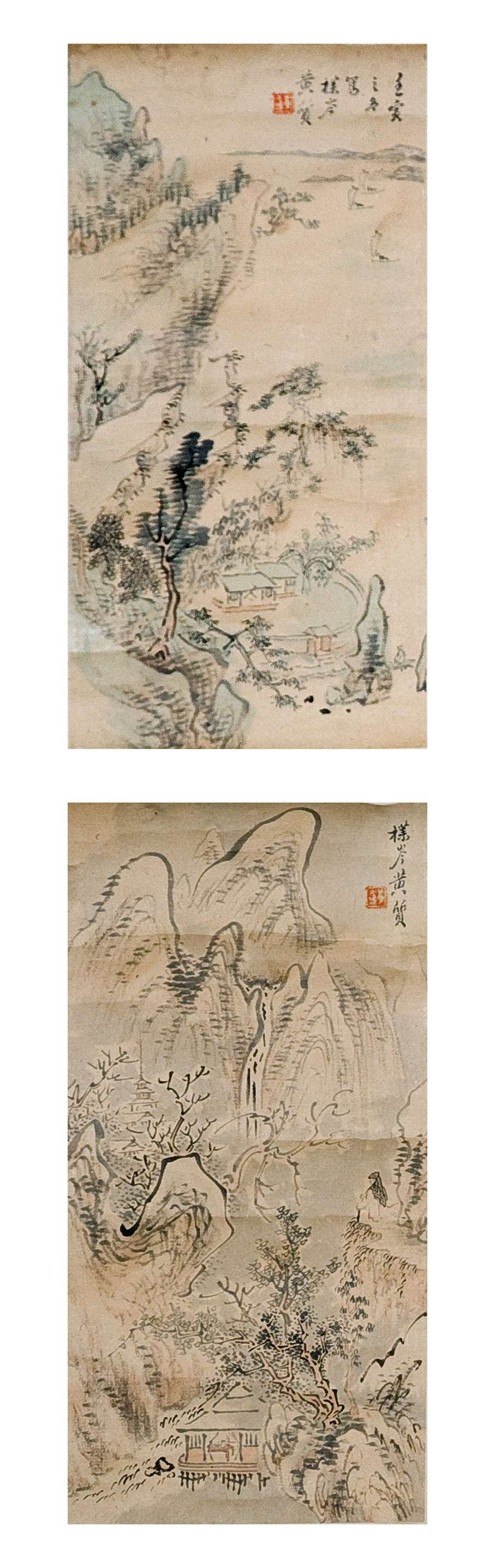 黄宾虹早年山水小品27X13cmX2 副本.jpg