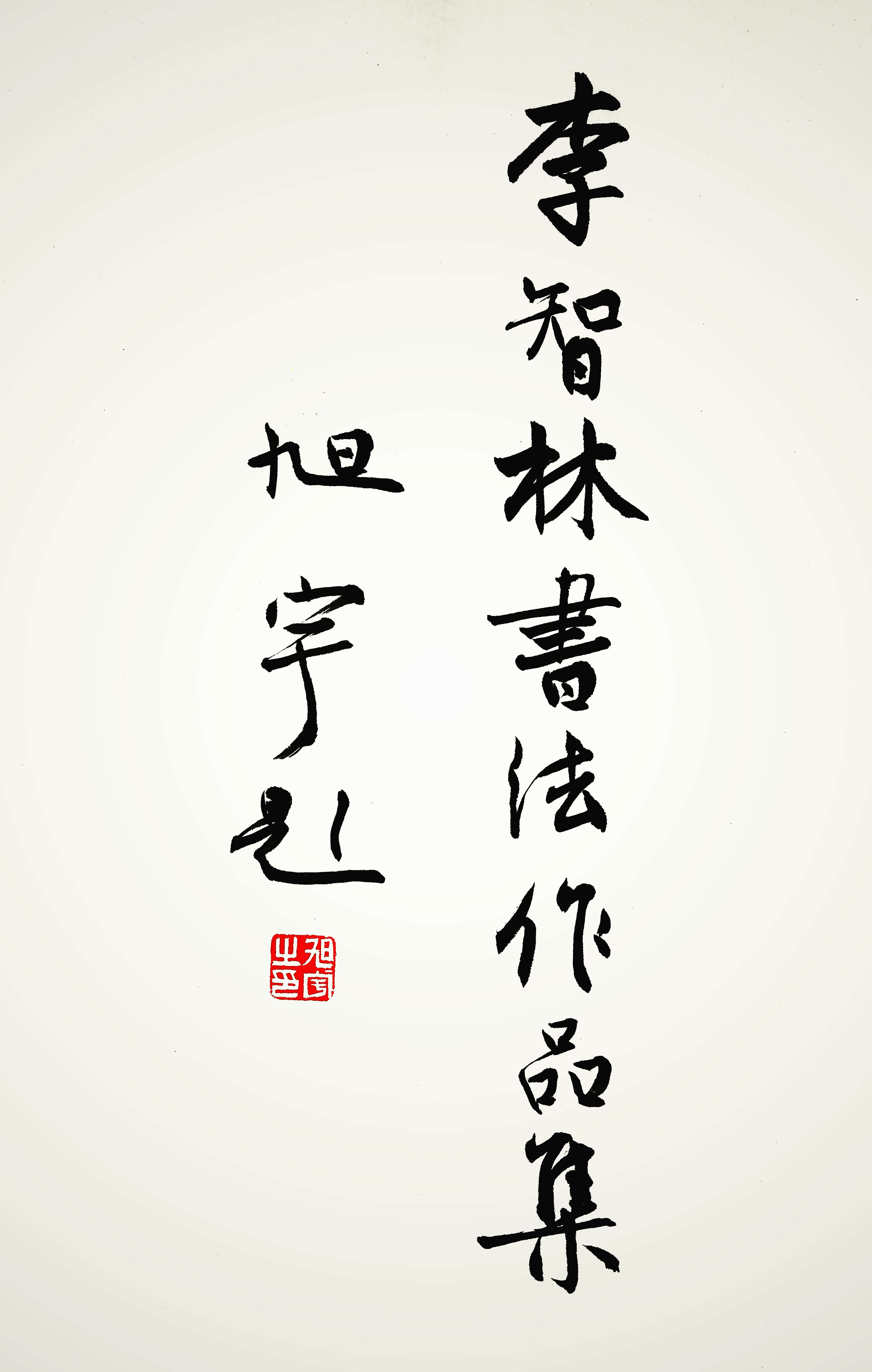 旭宇为《李智林书法作品集》题词.JPG